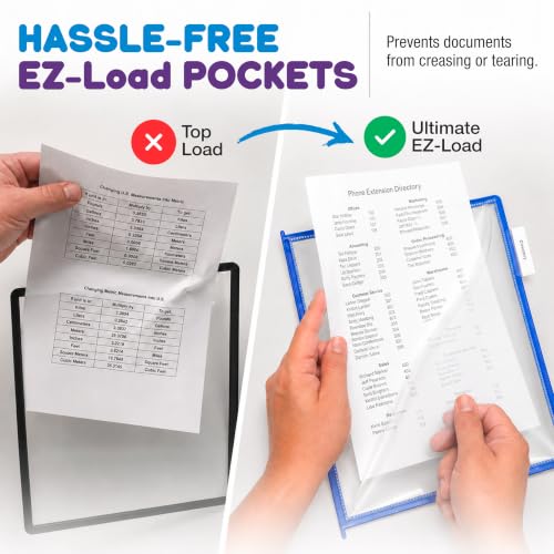 Ultimate Office 10-Pocket Desk Organizer with Colored Pockets - Desktop Display