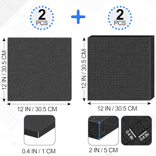 4 Pcs Pick and Pluck Foam Sheets 2 Size Polyurethane Apart Inserts