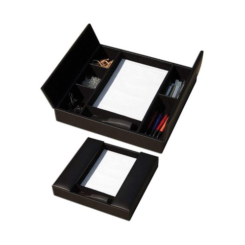 Dacasso Conference Room Organizer, Black 17.625L x 17W x 4H in