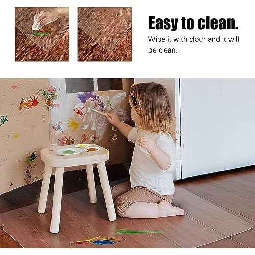 Vicwe Chair Mat for Hardwood Floor, 46¡± x 60¡± Large Office Chair Mats, Clear Floor Protector Mat, Easy Rolling Chair Mats for Office Home, Easy to Clean (Rectangle)