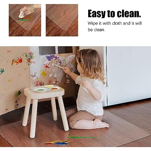 Vicwe Chair Mat for Hardwood Floor, 46¡± x 72¡± Large Office Chair Mats, Clear Floor Protector Mat, Easy Rolling Chair Mats for Office Home, Easy to Clean (Rectangle)