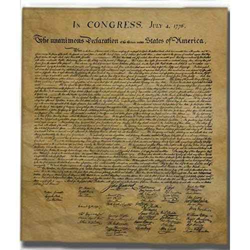 Documents of Freedom Bundle. FULL SIZE Declaration of Independence, United States Constitution and the Bill of Rights.