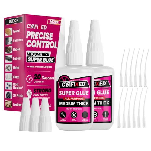 Cyafixed Super Glue Pro Kit 120g with Precise Control 4 oz – 680 CPS