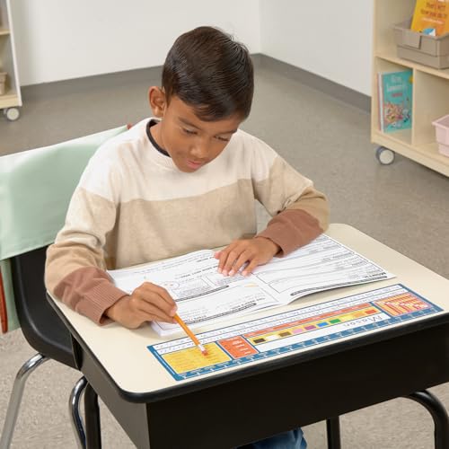 Really Good Stuff Dual Language Desktop Helpers Set of 24 - Spanish & English, Grades 3+