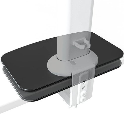 Hemudu Monitor Mount Reinforcement Plate - Universal Steel Bracket for Thin Glass Tabletops | HD05B-001