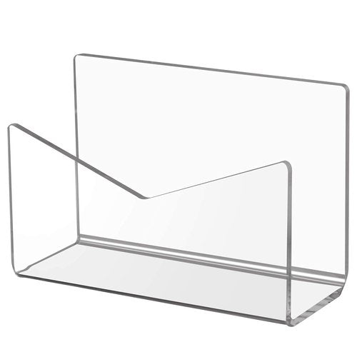 Bundle Set 2, Ktrio 2 Pack Acrylic Brochure Holder 4 x 9 Inches, Acrylic Mail Holder Clear Mail Organizer Countertop 6 x 2.5 x 4 Inches 1 Pack for Home Office School