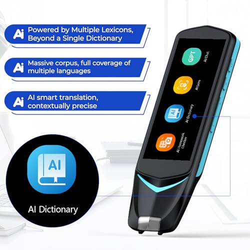 NEWYES AI Reading Pen for Dyslexia 3.99" Bluetooth OCR Translator & Scan Device
