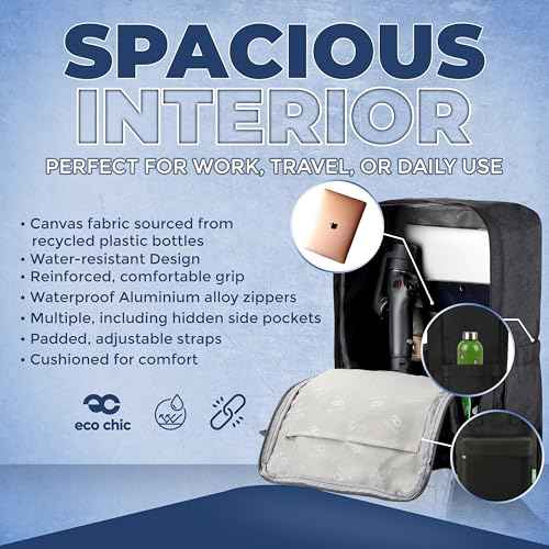 Waterproof Recycled Canvas Twin-Handle Backpack ? Sustainable Laptop Backpack