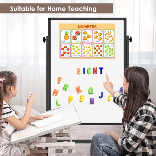 Reliaboard Double Sided Cork & White Board on Wheels 48x32in Aluminum Frame