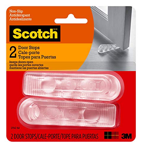 Scotch Door Stoppers 2-Pack 1-1/8 in. Flexible Rubber Bottom Door Wedges