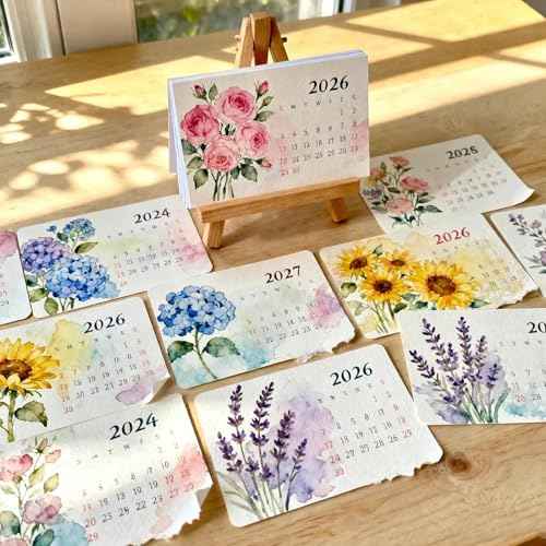 Eco-Friendly Plantable Love Seed Calendar 2026, Perfect Modern Greening Calendars Planner, Month Biodegradable Seed Paper Planner with Wildflower, Herb & Fruit Seeds for Garden & Decor