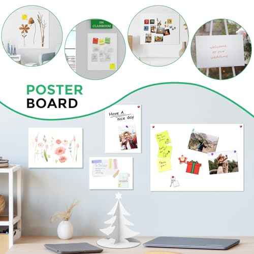 CreGear Foam Boards 5 Pack, 24" x 36" Foam Core Board for Projects, 3/16" Thick White Poster Board Sheets for Signboards, Arts and Crafts, Framing, Display