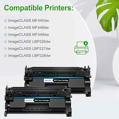 Toner Cartridge for Canon 057H Black CRG-057 3009C001 High Yield for Canon ImageCLASS MF449dw MF448dw MF455dw MF445dw LBP228dw LBP226dw lbp227dw LBP236dw Laser Printers 2 Packs Black