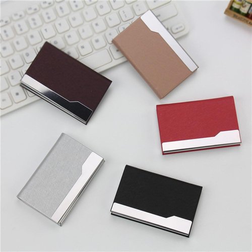 Business Card Holder, Multiple Card Slots, Can Hold 15-20 Cards, Ultra-Thin Metal Wallet, Can Be Used as a Gift