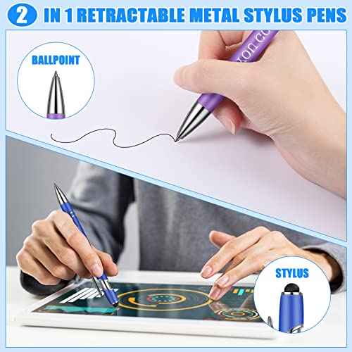 Sherr 80 Pcs Motivational Inspirational Quotes Ballpoint Pens with Stylus Tip 5.6 Inch Funny Ink Pen Bulk Inspirational Gifts for nurse Women Office Supplies Black Ink(Assorted,Encouraging)
