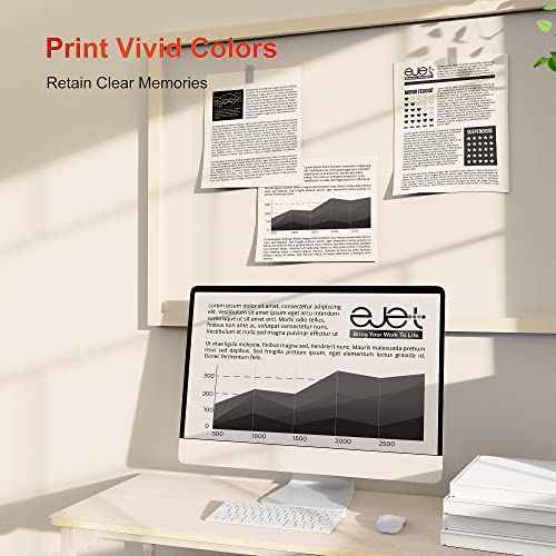 ejet Compatible Toner Cartridge Replacement for Xerox WorkCentre 6515 Toner, Phaser 6510 Toner Work with Xerox Phaser 6510, WorkCentre 6515 Printers - 106R03477 106R03478 106R03479 106R03480 (4-Pack)