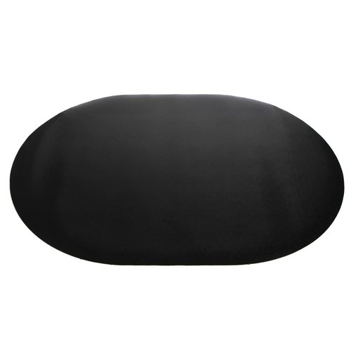 DESKU Super Oval Desk Chair Mat – Heavy-Duty PVC Mats for Carpet Floor Protection, Black, 36" x 48" Inches, Made in The USA