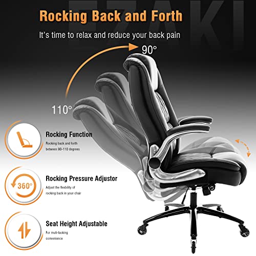EZAKI Black High Back Ergonomic Office Chair with Lumbar Support