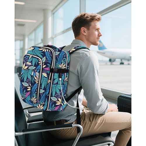 Personal Item Travel Carry On Luggage Backpack for Women Men Flight Approved Casual Weekender Laptop Bag for College Business Outdoors Hiking Water Resistant Lightweight Daypack with USB Charging Port
