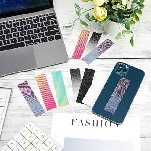 72 Pcs Gradient Style Anxiety Sensory Stickers Mental Health Sticker Fidget Textured Toy Tactile Adhesive Mindfulness Calm Relief Items for School Counselor Classroom Therapy Office, 6 Style