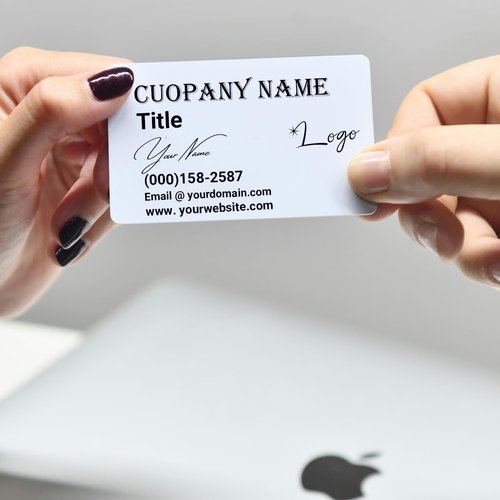 Personalized Business Cards Custom in Bulk with Rounded Corners - Design Logo Name Any Text, 16pt Glossy or Matte (500 to 10,000 Packs)