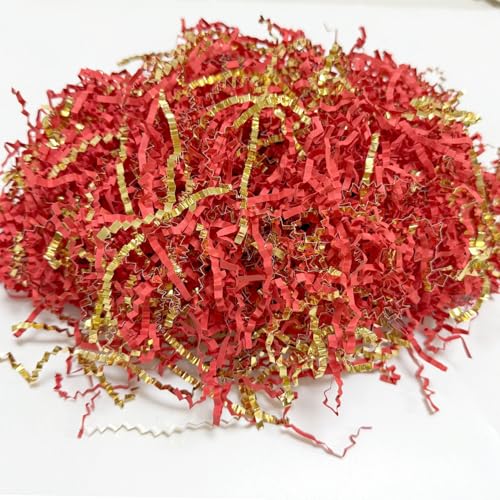 Crinkle Cut Paper Shred Filler for Gift Wrapping, Shredded Basket