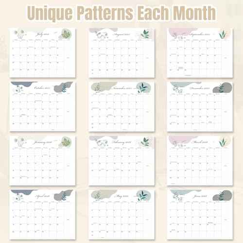 Gannyfer Large Desk Calendar 2025-2026 with Desktop Mat,22" x 17" Desktop Pad Calendar, 18 Month Table Calendar from July 2025 to Dec 2026, Office Supplies Perfect for Home School and Office - Gray