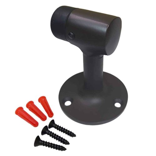 QCAA Solid Brass Door Stop, 3", US10B ORB Oil Rubbed Bronze, 4 Pack, Made in Taiwan