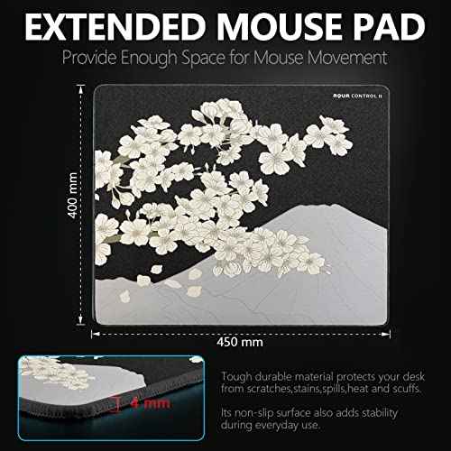 X-Raypad Aqua Control 2 Gaming Mouse Pad, Ultra-High Precision Mouse Pad with Perfect Speed and Control Capability, Consistent X and Y Glide, Designed for Fps Players with Low DPI Requirements