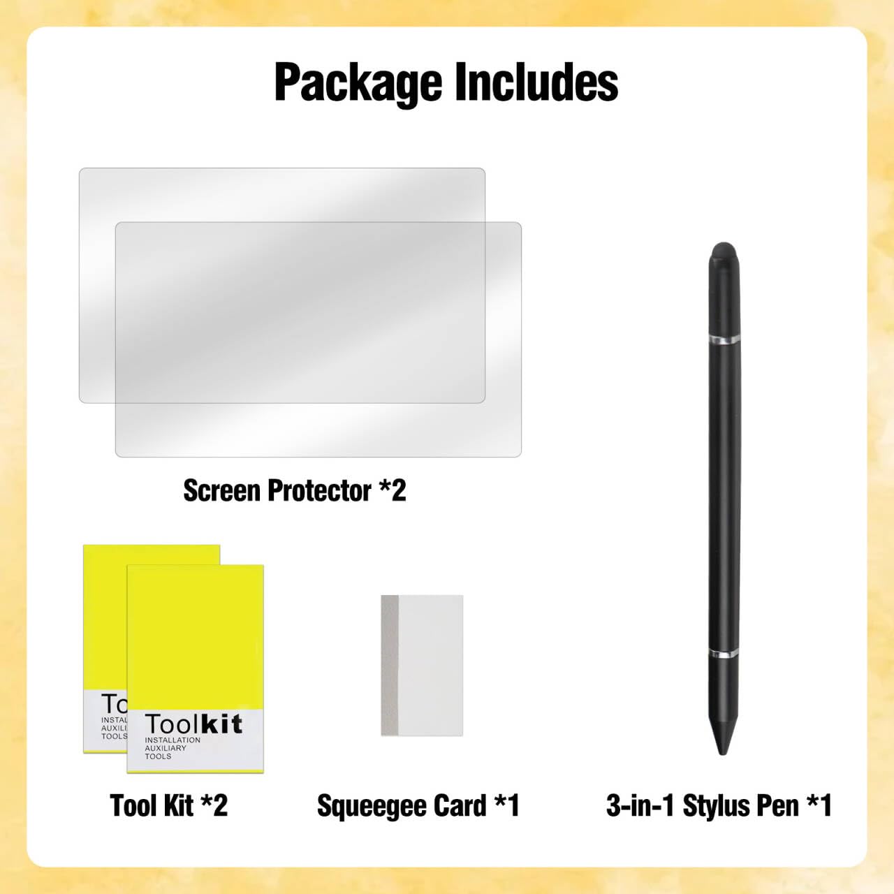 Screen Protector & Stylus Pen Compatible With 15 inch Digital Calendar, Must Have Accessory Kit for Electronic Calendar 15 inch, 2 Pack Screen Protector & 3-in-1 Stylus Pen for Digital Calendar