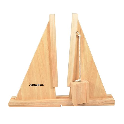 Big Horn 70150 Self-Adjusting Door Holder, All Wood - for Doors as Thin as 1 Inch Or as Thick as 2-1/4 Inch