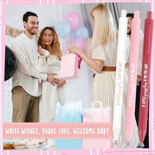 48 Sets Little Pumpkin Baby Shower Favors 144 Pcs Pink Baby Ballpoint Pens 48 a Little Pumpkin Is on the Way Thank You Cards with Opp Gift Bags Fall Gifts for Guest Gender Reveal Party Favors