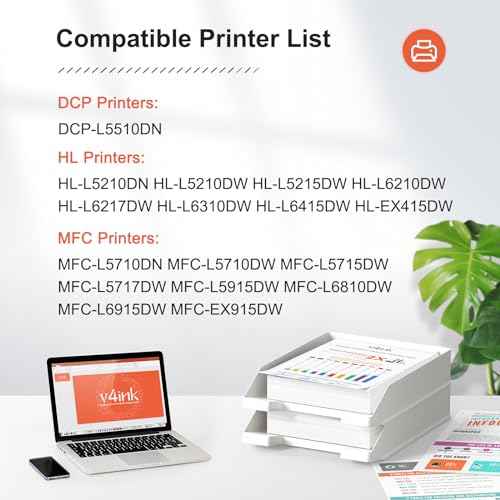 v4ink Compatible TN920XL Toner Replacement for Brother TN920XL TN920 XL Toner Cartridge for Brother HL-L5210DN HL-L5210DW HL-L5215DW HL-L6210DW HL-L6217DW HL-L6310DW HL-L6415DW HL-EX415DW MFC-L5710DN