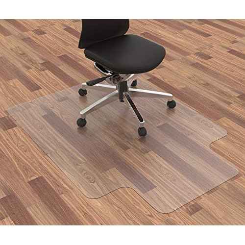 Office Chair Mat for Hardwood Floor, 48¡±x 36¡± Clear Floor Protector Mat for Office Chair, Vinyl Desk Chair Mat for Hard Floors, Easy Glide for Chairs