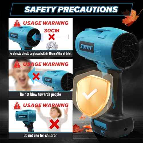 Mini Jet Dry Blower Turbofan Jet Fan for Makita 18V Battery (NOT Included), Handheld Brushless Air Blower, Cordless Electric Air Duster 240 MPH High Speed Fan for Cleaning, Camping, Outdoor