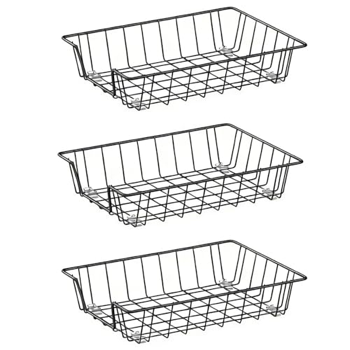 Gawerk 3-Pack A4 Letter Magazine Desk File Organizer Trays - Modern Office Storage
