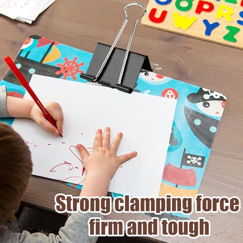 3 Inch Jumbo Binder Clips(36 Pack), Extra Large Binder Clips Heavy Duty Paper Clamps for Office and Home Supplies, Black