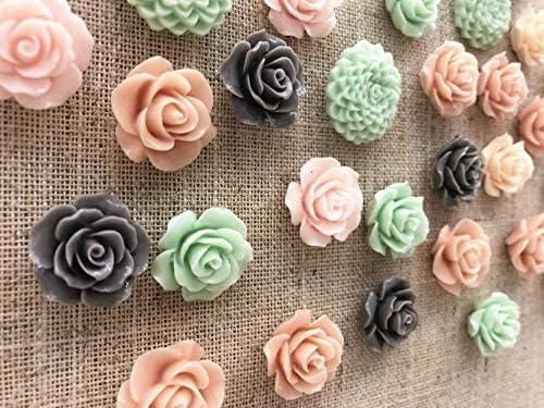 Temoyj 24Pcs Decorative Push Pins Gray Mint – Cork Board Tacks for Office & Home