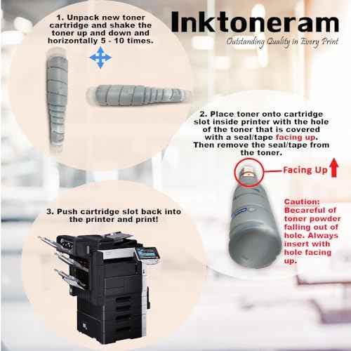 TN-217 TN217 A202031 Compatible Toner Cartridges Replacement for Konica Minolta Bizhub 223 283 363 423 7878 (Black, 2-Pack)