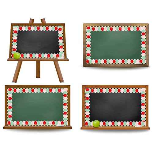 Whaline 32.8Ft Christmas Bulletin Board Border Red Pink Green Xmas Light Die Cut Trim Border Roll for Christmas Winter Classroom Home Party Supplies
