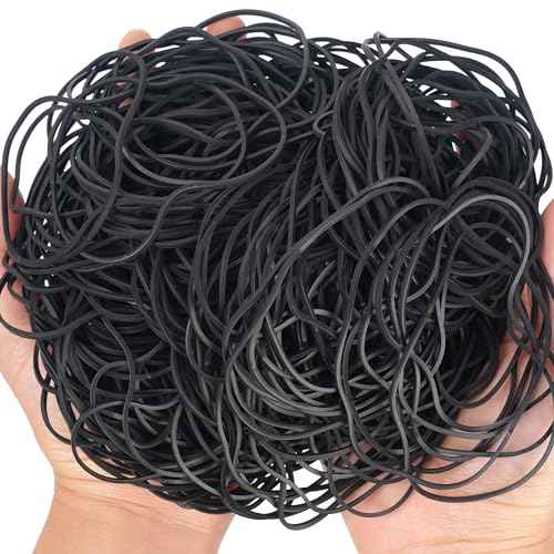 Rubber Bands Garbage Can Bands Elastic Large Size #117A 200Pcs Trash Can Rubber Bands Black Elastics Bands 7inch For Office Supplies Home
