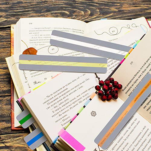 Chinco Guided Reading Strips - 32 Bright Color Highlight Strips for Kids & Students, Mixed Colors