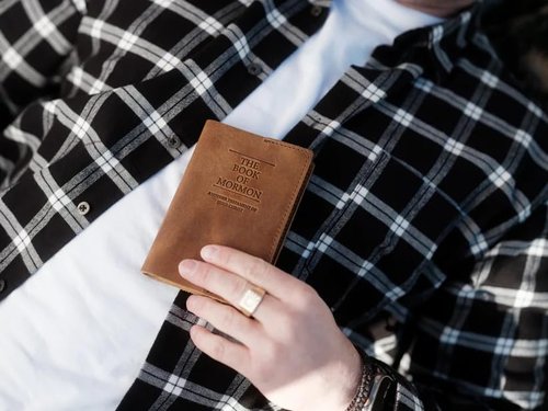 Leather Book of Mormon Mini - Soft Cover (Walnut, 3.38" x 5.18")
