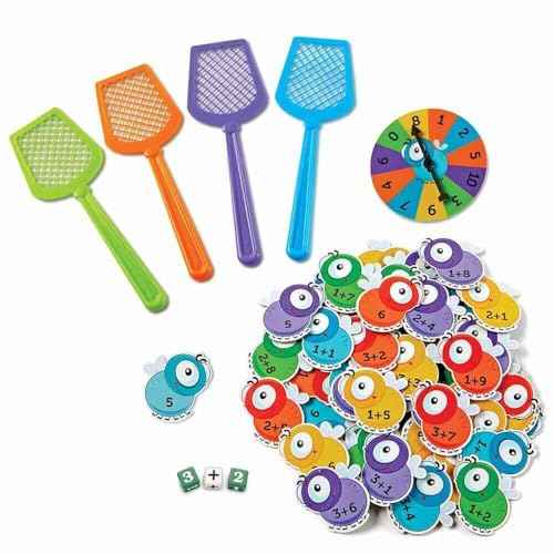 Learning Resources Mathswatters Addition & Subtraction Game - Math Games, Numbers Flash Cards, Classroom And Preschool Must Haves, Montessori, Fine Motor Skills Manipulatives, Kindergarten