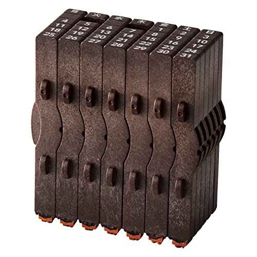 Shachihata GRJ-5ACJ Rubber Stamp Consolidated Numbers Stamp Perpetual Calendar Japanese