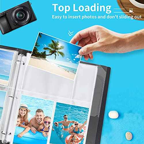 30 Pack Photo Sleeves for 3 Ring Binder - (4x6, for 180 Photos), Archival Page Protectors, Clear Plastic Refill Pages, Postcard Sleeves, Acid-Free