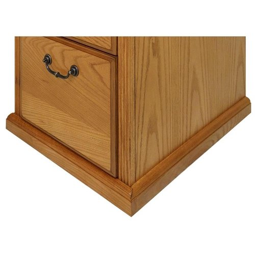 BOWERY HILL Transitional 4 Drawer Wood File Cabinet in Natural