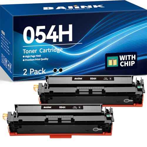 Compatible 054H Toner Cartridge Black Replacement for Canon 054 054H Toner Cartridge Compatible with Color ImageClass MF644Cdw LBP622Cdw MF642Cdw MF641Cdw MF641Cw Printer, 2-Black