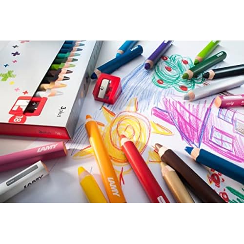 Lamy 1223549 FH22002 Coloured Pencils Set of 18 Colouring Pencils in Folding Box