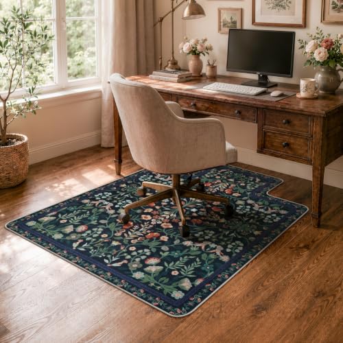 iCasso Office Chair Mat for Hardwood Floor 36" x 48" Convex Black (Black / 36x48)
